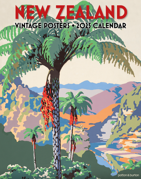 2025 New Zealand Vintage Posters Calendar - Small