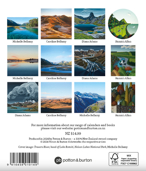 2025 The Landscape in Contemporary New Zealand Art CD Calendar