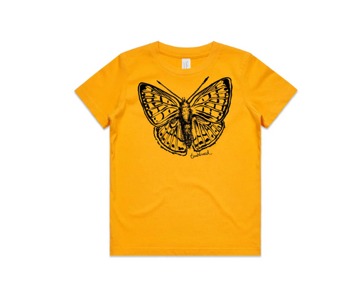 Pepe Para Riki / Copper Butterfly T-Shirt - Kids (Gold)